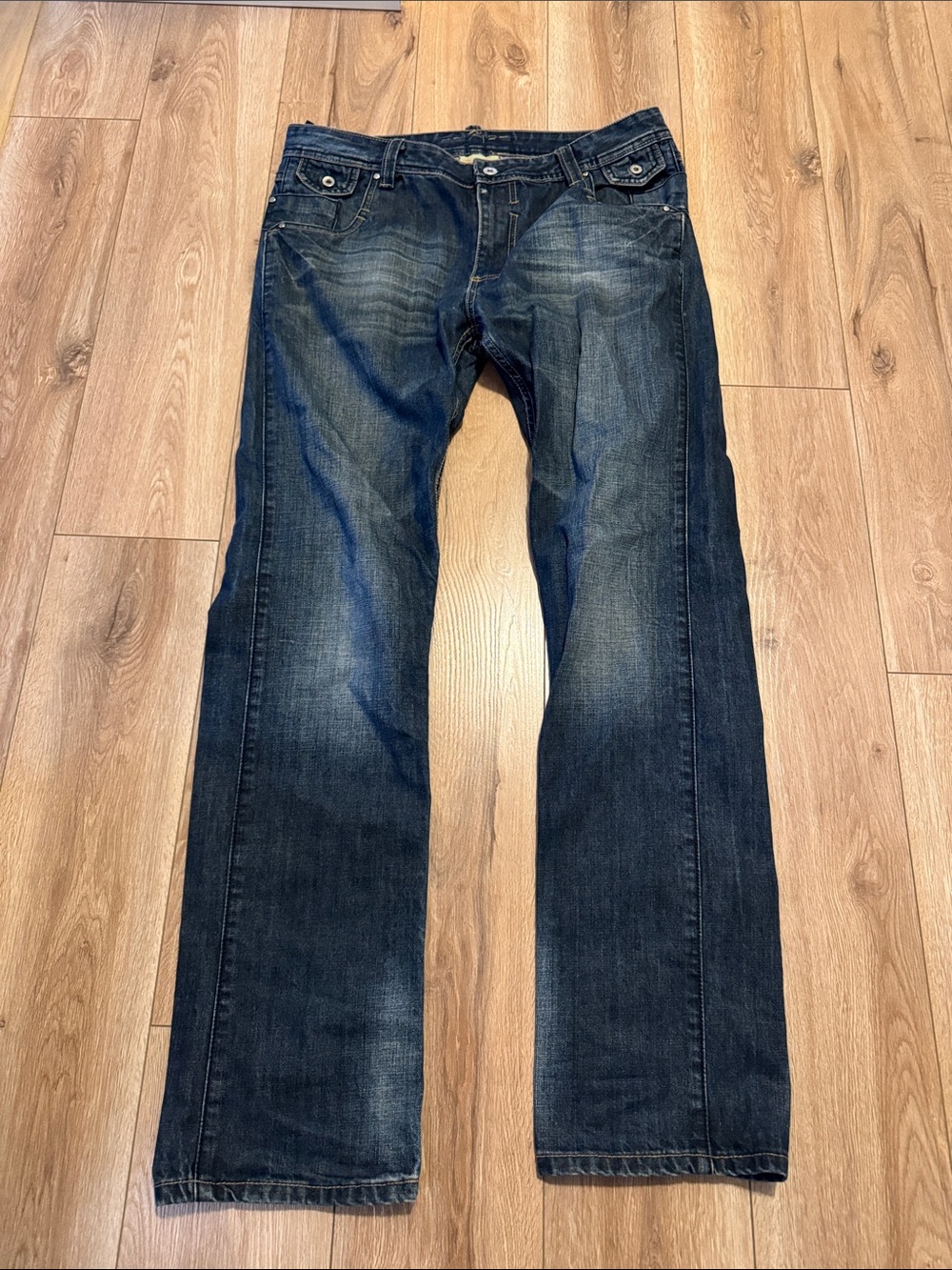 Dolce & Gabbana Men's Straight Leg Jeans in Dark Blue W34